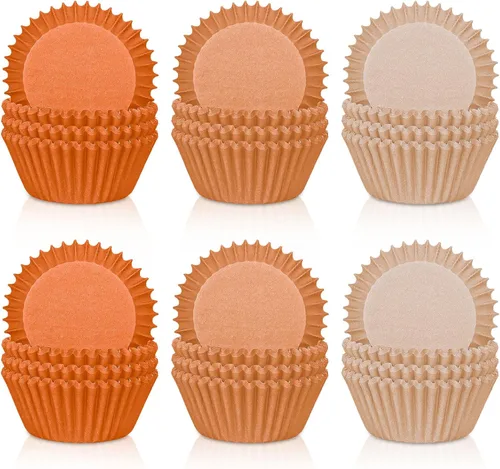 Miniatura 12 de Whaline 600 Piezas Forros Azules para Cupcakes Degradado Azul Portadores de Moldes para Hornear Envoltorios para Cupcakes Forros para Muffins