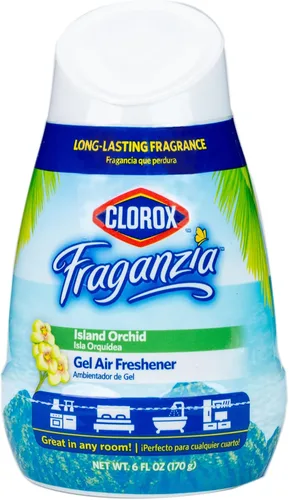 Miniatura 12 de Clorox Fraganzia Ambientador en Gel en Forma de Cono, Aroma de Orquídea Isla - Ambientador sin Enchufe, sin Batería para Habitaciones Pequeñas