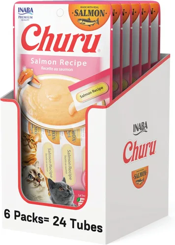 Miniatura 21 de INABA - Golosinas Churu para gatos, puré cremoso para gatos, sin cereales, que se puede lamer y exprimir / suplemento con vitamina E y taurina, 0.5