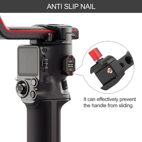 Miniatura 4 de Leftfoto Soporte de monitor de cámara para DJI RS3-mini/RS2/RS3/RS-3pro/RSC2 Gimbal estabilizador Accesorios, con roscas de 1/4 y 3/8, zapata fría