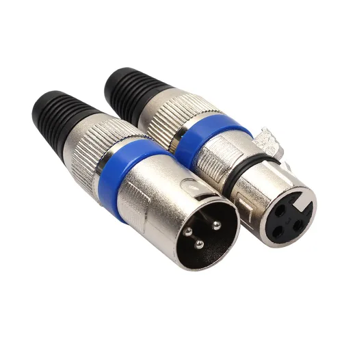 Miniatura 3 de VizGiz Paquete de 4 conectores XLR macho y hembra adaptador de cable de conector de micrófono de 3 pines conector de conector de audio DMX mezclador