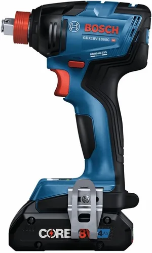 Miniatura 3 de BOSCH GDX18V-1860CB15 Kit de llave de impacto de broca conectada de 18 V dos en uno de 1/4 pulgadas y 1/2 pulgadas con (1) batería de alimentación