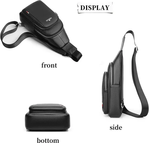 Miniatura 3 de FSD.WG Mochila bandolera para hombre, bolsa de pecho, bolsa de hombro, bolsa de viaje para hombres con resistente al agua