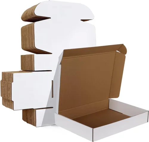 Miniatura 50 de HORLIMER Paquete de 40 cajas de envío de 5 x 5 x 5, caja de cartón corrugado blanco para correo, embalaje, pequeñas empresas