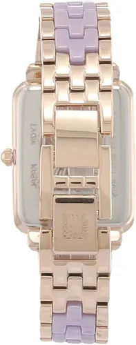 Miniatura 2 de Anne Klein Reloj de pulsera de cerámica con esfera de diamante genuino para mujer