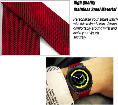 Miniatura 4 de Correa compatible con Galaxy Watch 4/4 Classic / 5/5 Pro / 6/6 classic / 3 1.614 in / Galaxy Watch 1.654 in / Active 2, correa de repuesto de malla