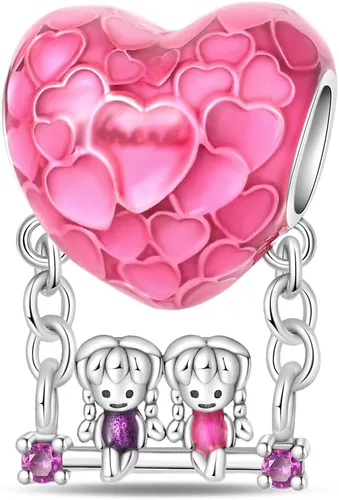 Miniatura 176 de KUNSIR Los abalorios se adaptan a pulseras Pandora para mujer, plata de ley 925, cuentas colgantes de joyería para niñas, dijes de feliz cumpleaños