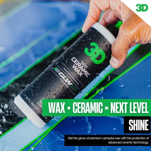 Miniatura 2 de 3D GLW Series - Cera de cerámica con infusión de SiO2 para el máximo brillo, protección hidrofóbica y fácil aplicación, brillo ultra suave