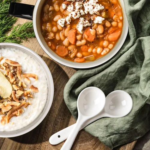 Miniatura 9 de Tazones de sopa con asas y cucharas, cuenco de cerámica para ramen de 30 onzas con tapa, tazas grandes para fideos instantáneos, cuencos grandes