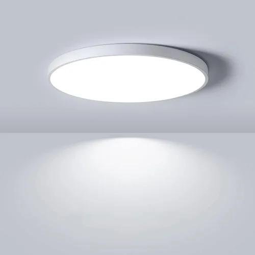 Miniatura 11 de LightingWill - Lámpara de techo LED de 7 pulgadas con montaje empotrado, 4000K blanco natural, 1500LM, 12W, lámpara de techo redonda moderna