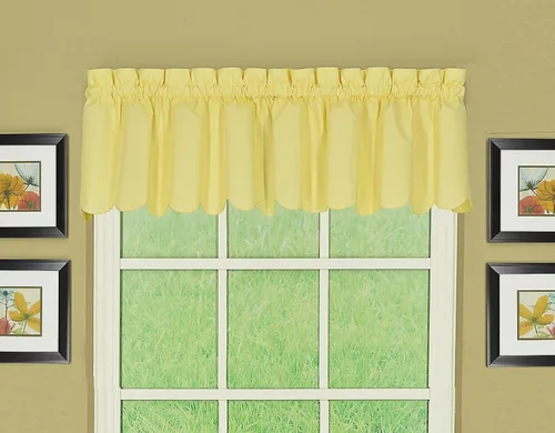 Miniatura 37 de Today's Curtain, Orleans - Cortina festoneada, inserto de ventilador azul, 30 pulgadas de ancho x 40 pulgadas de largo, azul