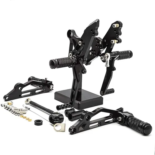 Miniatura 3 de FXCNC CNC Grom Billet - Juego de clavijas traseras para motocicleta, reposapiés totalmente ajustables, compatible con GROM MSX125 2012 2013 2014