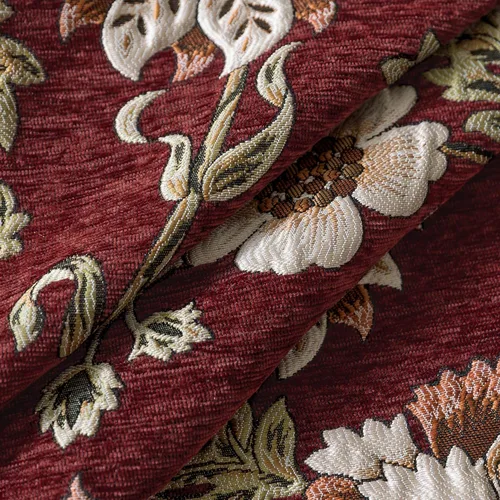 Miniatura 6 de Loom and Mill Fundas de sofá jacquard floral, funda de sofá de felpilla rústica con ribete de flecos para sofá de 2 a 3 cojines, funda de sofá