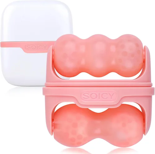 Fronnor Rodillo de hielo para cara, ojos, enfriamiento para tensar la tez iluminada, herramienta calmante para el cuidado de la piel, masajeador