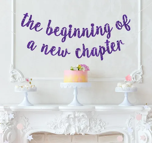 Miniatura 3 de Cartel de The Beginning of a New Chapter, decoraciones de fiesta de despedida, pancarta de graduación 2026, decoración de fiesta de jubilación