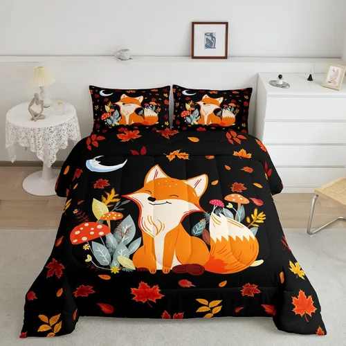 Miniatura 20 de Juego de edredón de mariposa morada tamaño individual para niñas y niños, ropa de cama rosa degradado, relleno de edredón de mariposa de ensueño