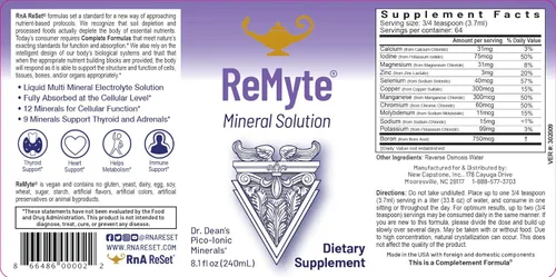 Miniatura 6 de RnA ReSet ReMyte – Solución mineral electrolítica con magnesio, yodo, selenio y zinc, 8.1 onzas líquidas (paquete de 2)