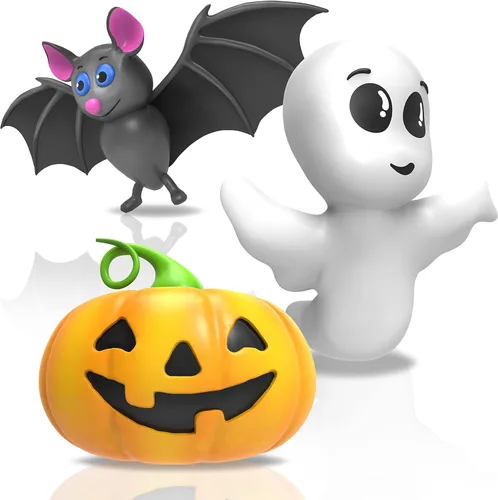 SplashEZ Juguetes de baño de Halloween para bebés, juguetes de baño sin moho para bebés y niños pequeños, bañera sin agujeros ni moho, playa,