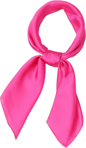 Miniatura 5 de Conjunto de bufanda de poliéster de gasa cuadrada de satén suave y grande para mujer, cuello de cabeza, multiuso, colores sólidos disponibles