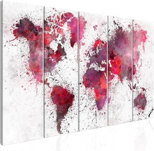 Miniatura 14 de artgeist Lienzo decorativo para pared, mapa del mundo, 40 x 16 pulgadas, 5 unidades, decoración del hogar, enmarcado, estirado, foto, pintura