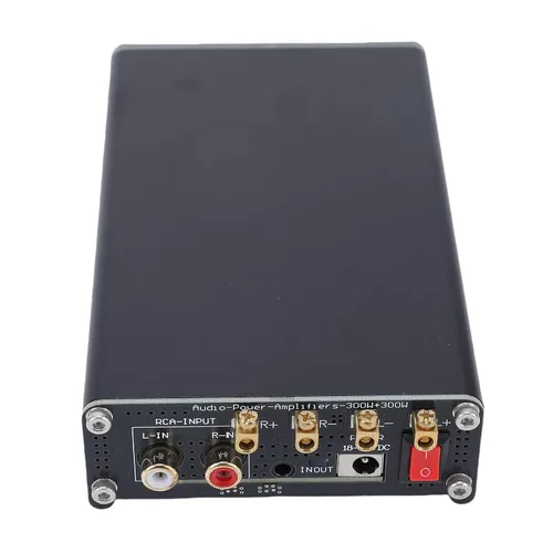 Miniatura 7 de Amplificador de potencia de alta fidelidad, amplificador de potencia de 300 W x 2 amplificador de alta fidelidad clase D, mini amplificador estéreo
