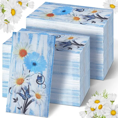 Miniatura 8 de Karenhi 200 Piezas Servilletas Desechables Decorativas Religiosas 2 Capas Toallas Desechables Cristianas para Baño Servilletas de Papel