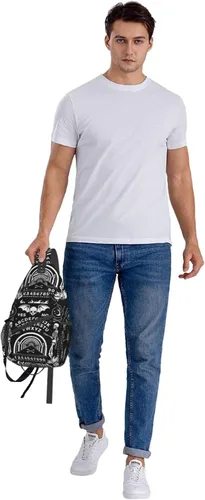Miniatura 9 de Mochila vintage de elefante, unisex, bolsa cruzada en el pecho, bolsa de hombro para mujeres y hombres, senderismo y viajes