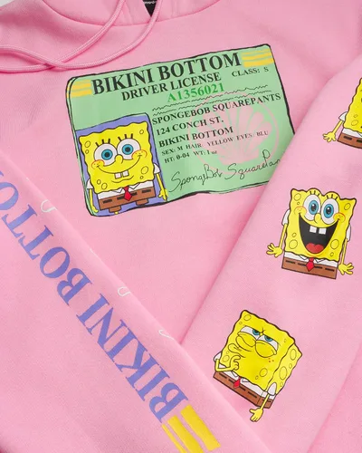 Miniatura 2 de Nickelodeon Sudadera de forro polar unisex de Bob Esponja - Sudadera con capucha para hombre y mujer