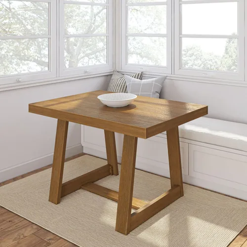 Miniatura 12 de Plank+Beam Mesa de Comedor Estilo Granja de 72 Pulgadas, Mesa de Cocina Rústica de Madera Maciza, Mesa Rectangular Grande de Madera para Comedor