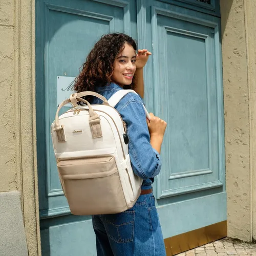 Miniatura 9 de LOVEVOOK - Mochila de computadora portátil para mujeres y niñas, mochila de 15.6 pulgadas impermeable para estudiantes, linda bolsa para libros