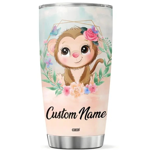 Miniatura 12 de CUBICER Vaso de café personalizado con diseño de oso y tapa aislada, regalos de Navidad para niños, mujeres y adultos, tazas de acero inoxidable
