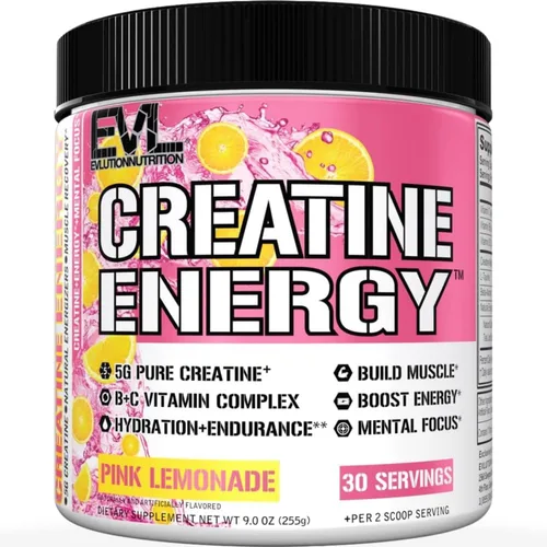 Miniatura 15 de Evlution Nutrition Creatine 5000 - Apoya una recuperación más rápida, crecimiento muscular magro y rendimiento - Polvo antes y después del Sin sabor.