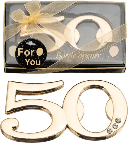 24 piezas de los 50 abridores de botellas para regalos de fiesta de cumpleaños 50 o regalos de fiesta de boda 50 regalos de fiesta de cumpleaños 50
