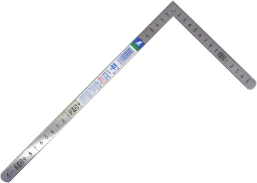 Shinwa Sokutei 12114 - Escala curvada, pequeña, plana, acero inoxidable, 11.8 x 5.9 pulgadas, ángulo trasero