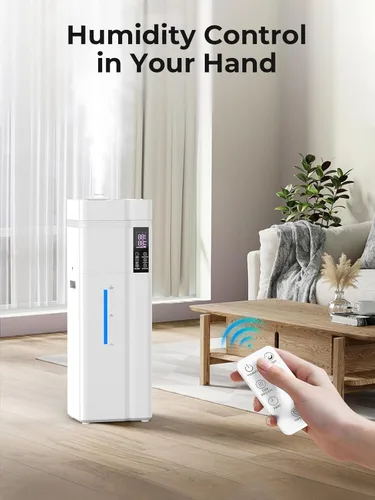 Miniatura 7 de Humidificador grande de 13L/3.43 galones, cobertura de 800 pies cuadrados, tiempo de funcionamiento de 100 horas, control de humedad automático