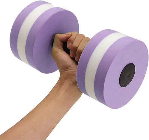 Miniatura 2 de Mancuernas de agua, mancuernas de ejercicio acuático, juego de 2 mancuernas de espuma para ejercicio aeróbico de agua, resistencia para la piscina