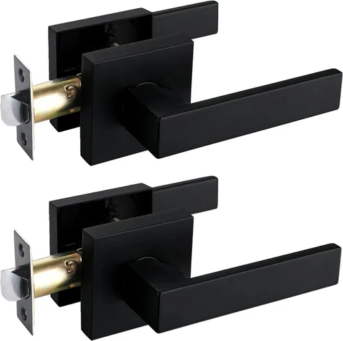 Miniatura 87 de NEWBANG Manija de palanca de puerta sólida con acabado negro mate