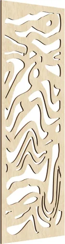 Miniatura 82 de 9 3/8"W x 24 3/8"H x 1/4"T Northfield Decorativos Paneles de Pared de Madera Calado, Abedul