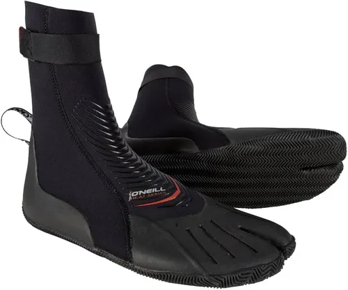 O'Neill Botas de neopreno con punta dividida de 0.118 pulgadas (0.118 in) con suela de goma texturizada para surf en agua fría, paddleboard,
