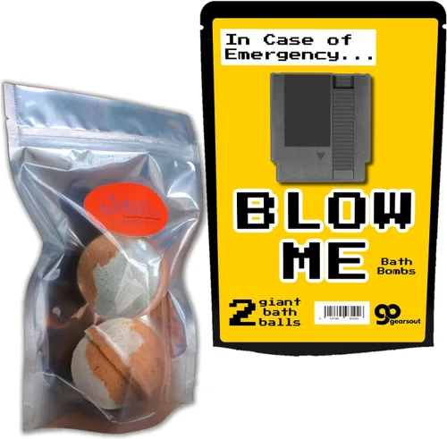 Miniatura 2 de Blow Me Bath Bombs - Divertidos artículos de regalo de spa para mujeres, regalos retro para hermana mayor, pulverizadores de baño grandes con frases