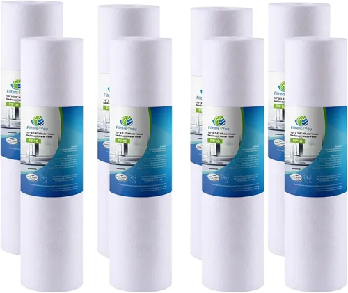 Miniatura 7 de CFS Cartuchos universales de filtro de agua de sedimentos de polipropileno de 10 x 2.5 pulgadas compatibles con sistemas de prefiltración GE GXWH04F