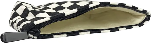 Miniatura 6 de Bolsa de maquillaje para mujeres, bolsa de cosméticos de pana con diseño estético, bolsa de mano para damas, estuche para lápices para niñas, lindo