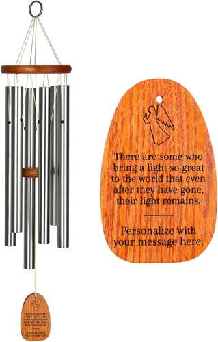 Miniatura 13 de Campanillas de viento Woodstock personalizadas Amazing Grace conmemorativas para exteriores de 24'' de bronce medio, campanilla de viento