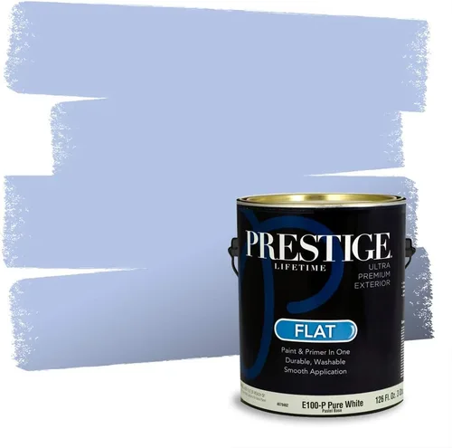 Miniatura 1549 de Pintura Exterior + imprimación PRESTIGE, todo-en-uno, 1 galón, acabado mate, color comparable al Valspar* Royal Gray* VS151-Gris real