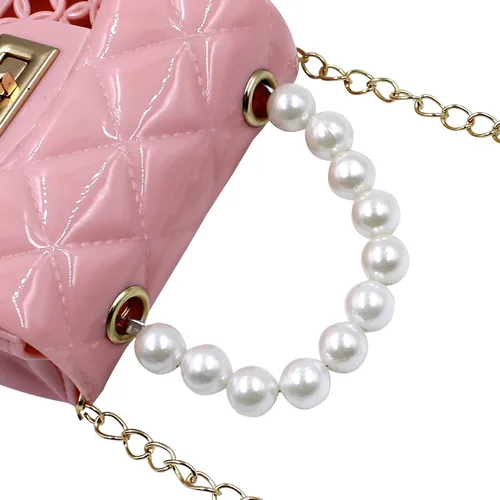 Miniatura 5 de Mini monederos de corazón para niñas pequeñas y pequeñas, lindo bolso cruzado de princesa, Rosa -Hueco