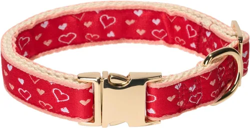 Miniatura 11 de Collar de algodón suave para perro con hebilla de metal, ajustable, resistente, cómodo, collares de pana para perros pequeños, medianos y grandes