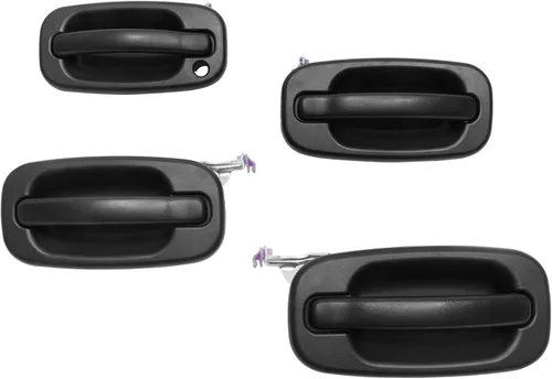 Juego de manijas para puertas exteriores, compatible con Chevy Silverado Suburban Tahoe Avalanche 1999-2007, GMC Sierra Yukon, Cadillac Escalade,