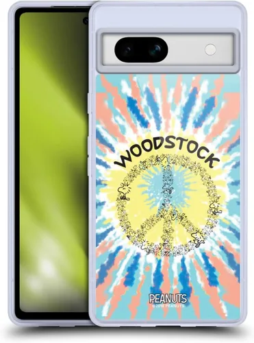 Miniatura 192 de Head Case Designs Funda de gel Woodstock 50th con licencia oficial de Peanuts Snoopy Guitar 1969 [protección de grado militar] compatible