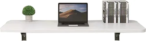 Miniatura 7 de Escritorio plegable para cocina y comedor, escritorio de computadora con estación de trabajo, banco de trabajo flotante para oficina en casa, cuarto