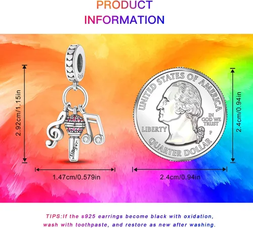 Miniatura 6 de NUJIFFY Cuentas de plata de ley 925 para pulseras y collares, cuentas de cristal para hermana de pasaporte de avión, pulseras de ángulo de corazón